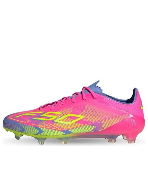 Adidas Pink F50 Elite Fg 'Lucid Lemon Fusion' for men