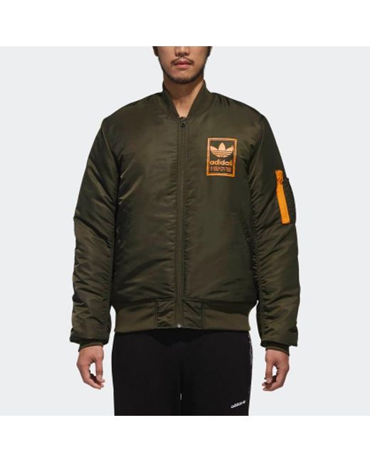Adidas Green Neo Graphics Bomber Army Running Jas Sport Kleding Wind-Proof Hoodies Comfortable for men