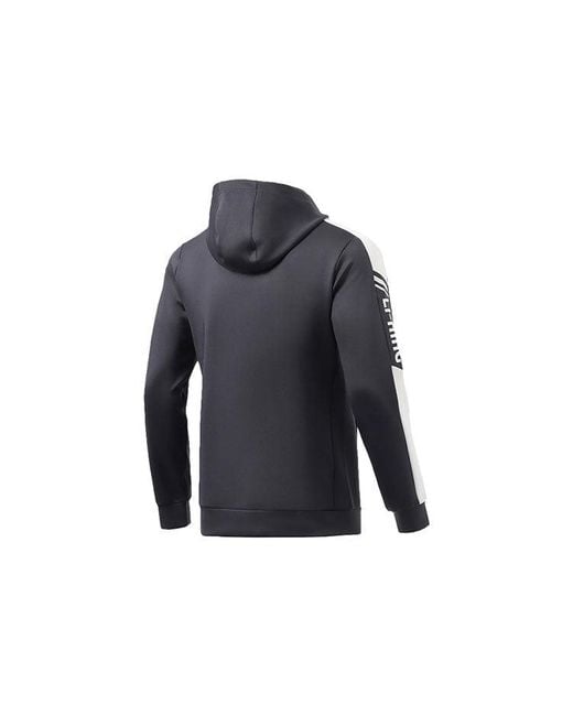 Li-ning Blue Logo Training Full Zip Hooded Jacket 'Ink' for men