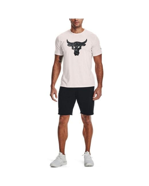 Under Armour Blue Project Rock Brahma Bull Short Sleeve T-Shirt for men