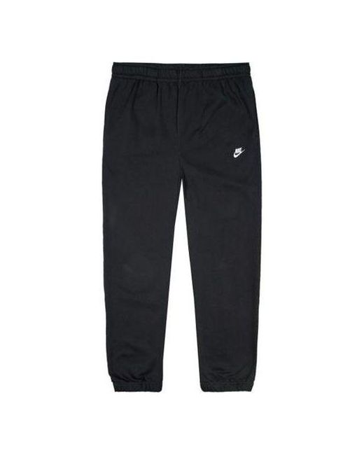 Nike Blue Sportswear Club Fleece Printing Sports Trousers Black for men