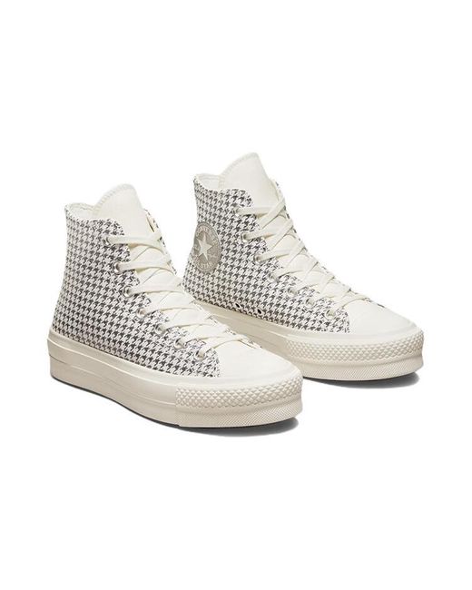 Converse Metallic (Wmns) Chuck Taylor All Star Lift Platform High 'Houndstooth Shine