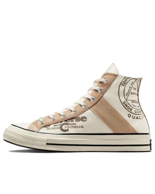 Converse Natural Chuck 70 Leather Overlay High 'Egret Champagne'
