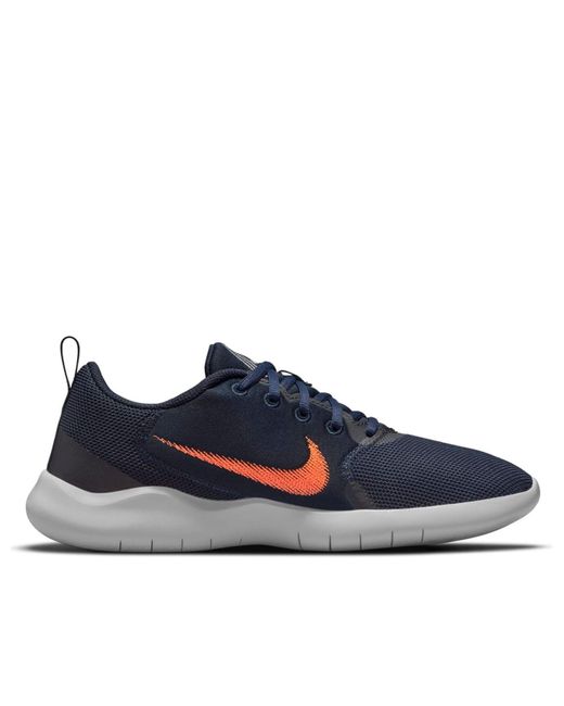 Nike Blue Flex Experience Run 'Dark Obsidian Hyper Crimson' for men
