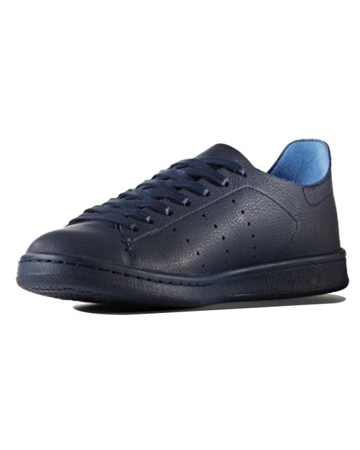 Adidas Blue Adidas Stan Smith Leather Sock for men