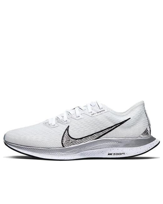 Nike White (Wmns) Zoom Pegasus Turbo 2 Rise Metallic'
