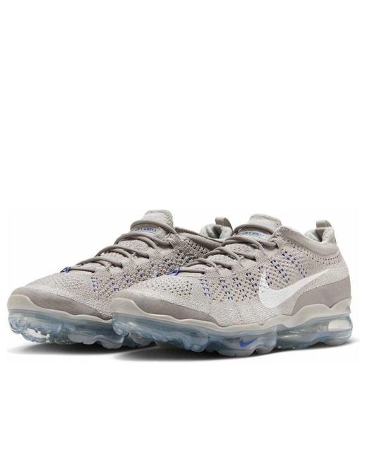 Nike Gray Air Vapormax 2023 Flyknit 'College Racer' for men