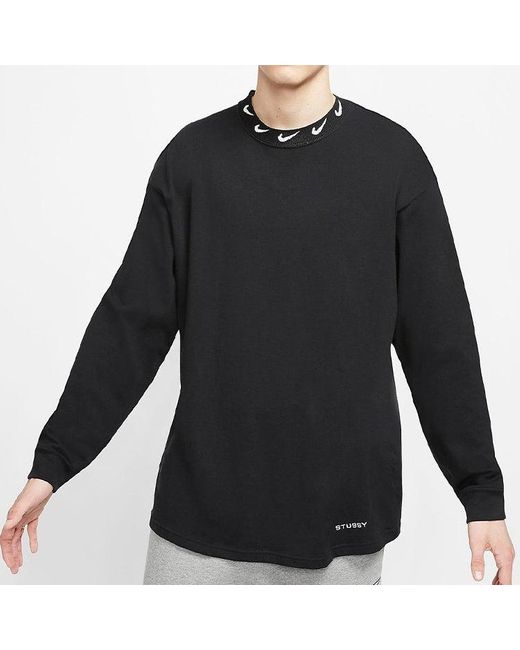 Nike X Stussy Nrg Br Long-Sleeve Knit Top in Black for Men | Lyst UK