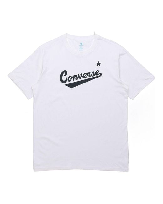 Converse White Classic Alphabet Pattern Short Sleeve for men