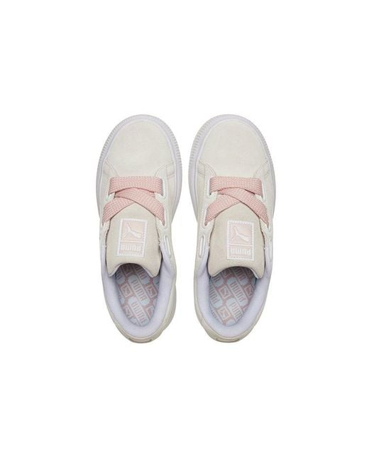 PUMA White (Wmns) Suede Mayu Heart Suede