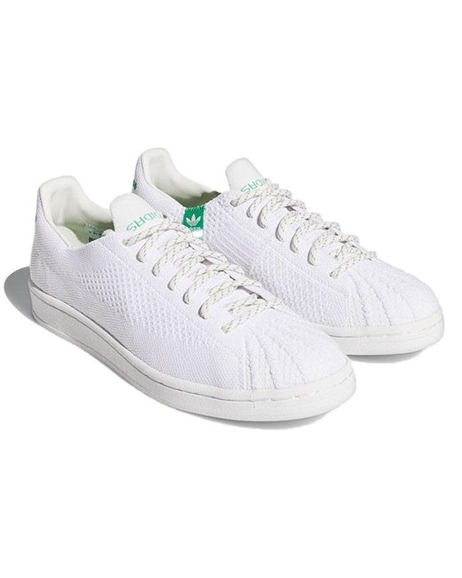Adidas White X Pharrell Superstar Primeknit for men