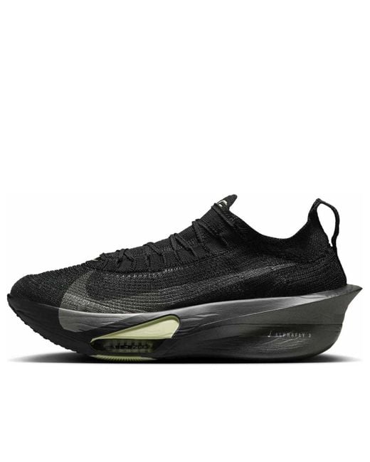 Nike Black Alphafly 3 Road Racing Shoes for men