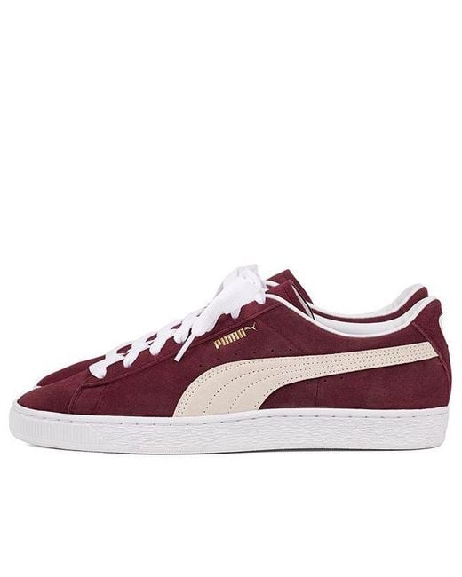 PUMA Red X Jjjjound Suede 'Burgundy' for men