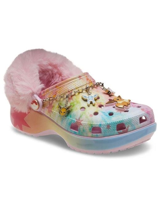 CROCSTM Pink (Wmns) X Pokemon Classic Platform Clog 'Eevee'