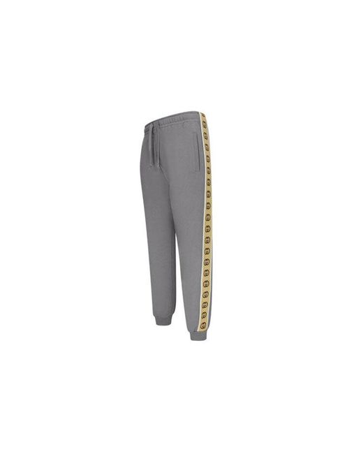 Gucci Gray Cotton Jersey Pants for men