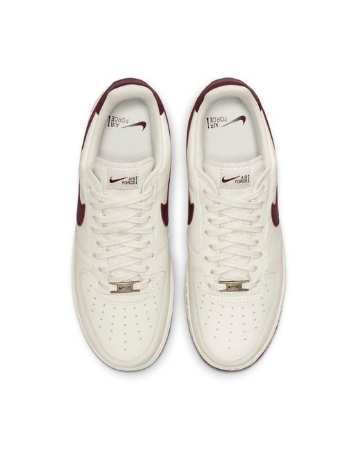 Nike White Air Force 1 '07 Craft 'Dark Beefroot' for men