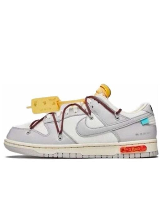 Nike White X Off- Dunk Low 'Lot 46 Of 50' for men