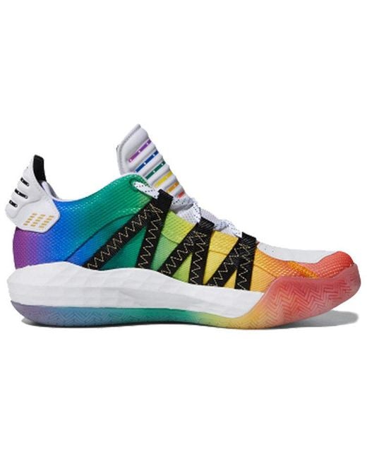 Adidas White Dame 6 Gca 'Pride Pack' for men