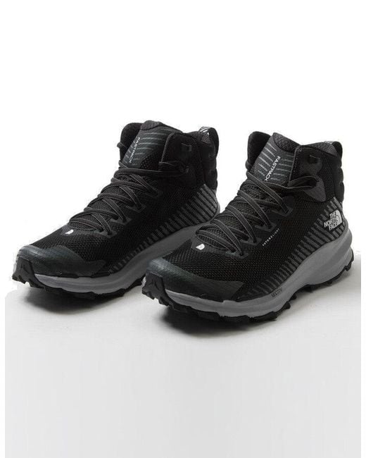 The North Face Black Vectiv Fastpack Mid Futurelight Hiking Shoes for men