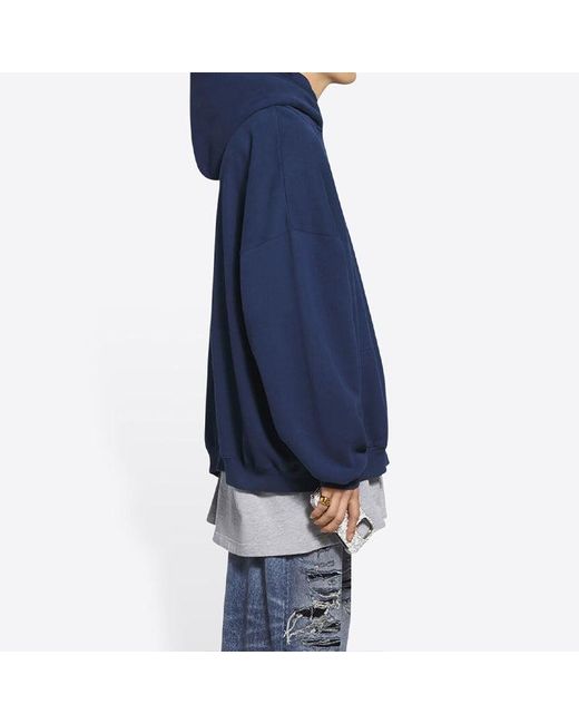 Balenciaga Blue Pride Hoodie Boxy Fit for men