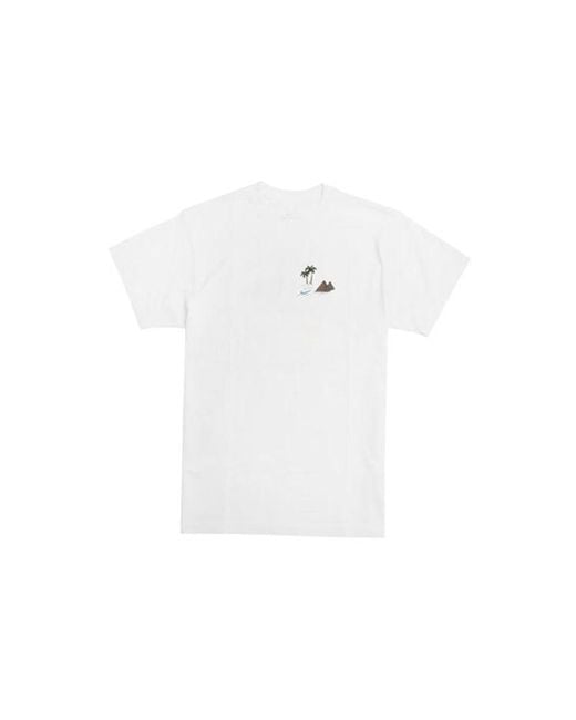 Nike White Sb Back Skateboard Round Neck Short Sleeve for men