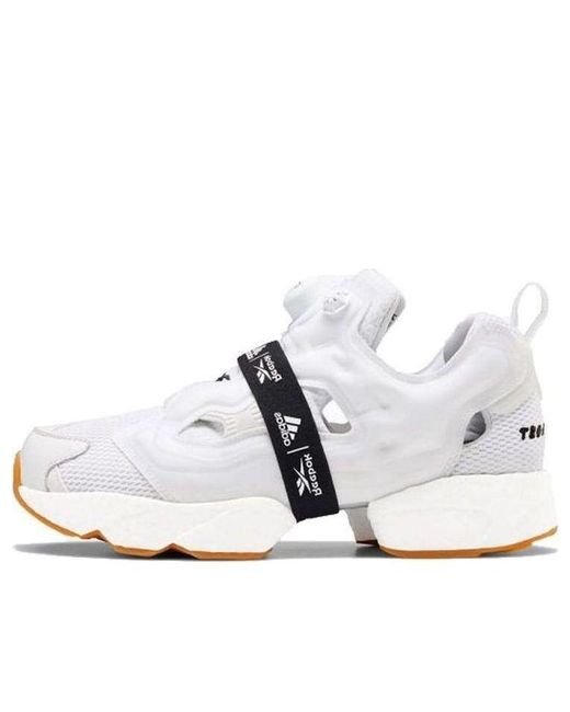 Reebok White Instapump Fury X Boost Gum' for men