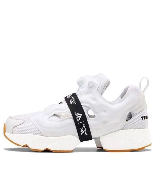 Reebok White Instapump Fury X Boost Gum' for men