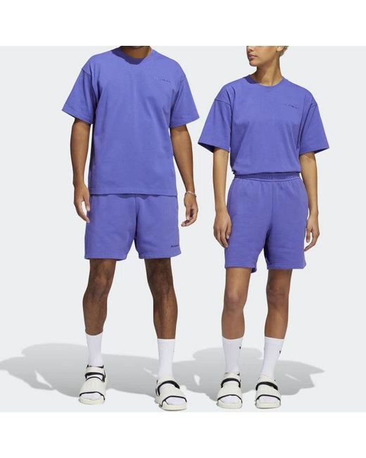 Adidas Blue X Pharrell Basic Sports Shorts