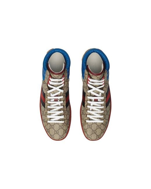 Gucci Blue Ace Gg High Top for men