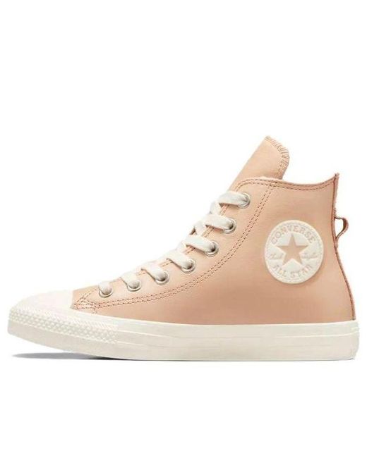 Converse Natural (Wmns) Chuck Taylor All Star Leather Faux Fur Lining
