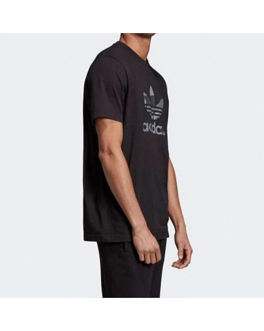 Adidas Black Logo Printing Short Sleeve T-Shirt for men