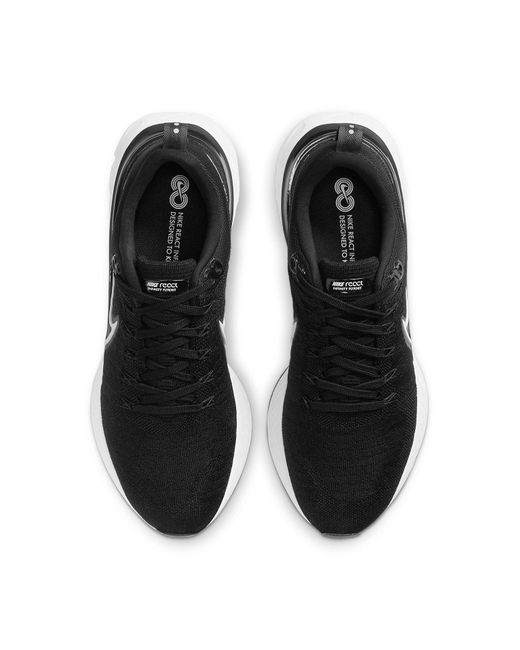 Nike Black React Infinity Run Flyknit 2 for men