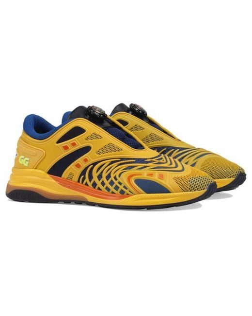 Gucci Sneakers Ultrapace R Rubber Yellow Cobalt for men