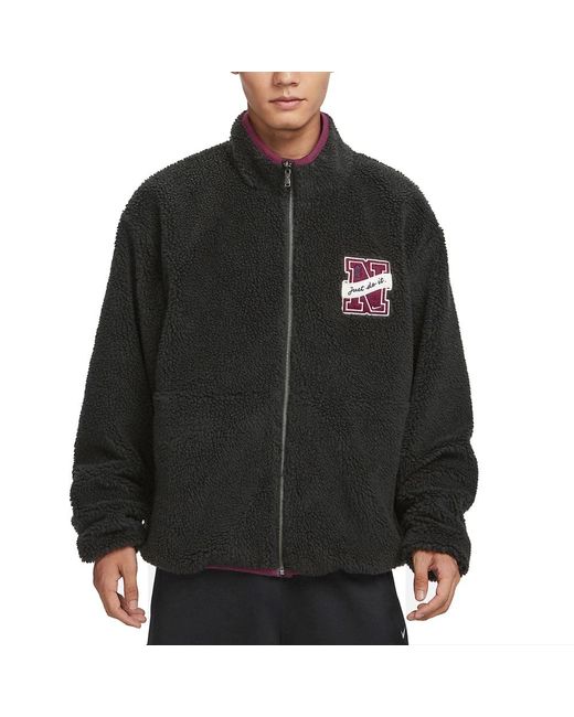 Nike Black Nsw Reversible Winter Jacket for men