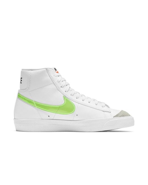 Nike White (Wmns) Blazer Mid '77 Essential Volt'