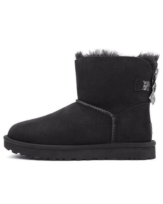 Ugg Black (Wmns) Mini Bailey Bow Ii Exotic Boot