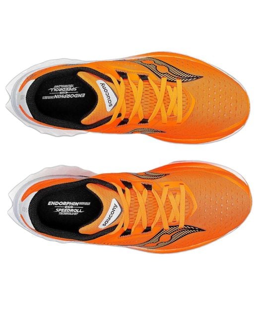 Saucony Orange Endorphin Speed 4 Running Shoes for men