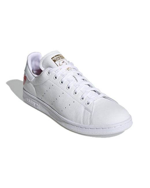 Adidas White Originals Stan Smith Valentine's Day for men