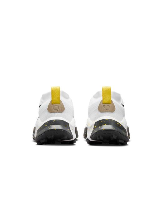 Nike White Zoomx Zegama Trail Vivid Sulfur' for men