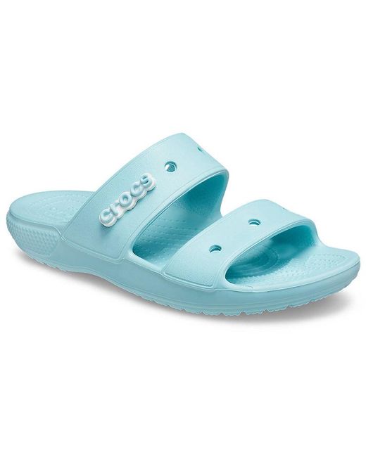 CROCSTM Blue Classic Clog Cozy Sandals