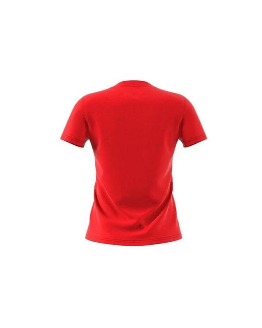 Adidas Red (Wmns) Sports Stylish Short Sleeve
