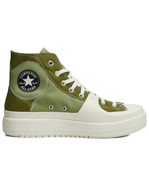 Converse Green Chuck Taylor All Star High 'Construct Colorblock for men