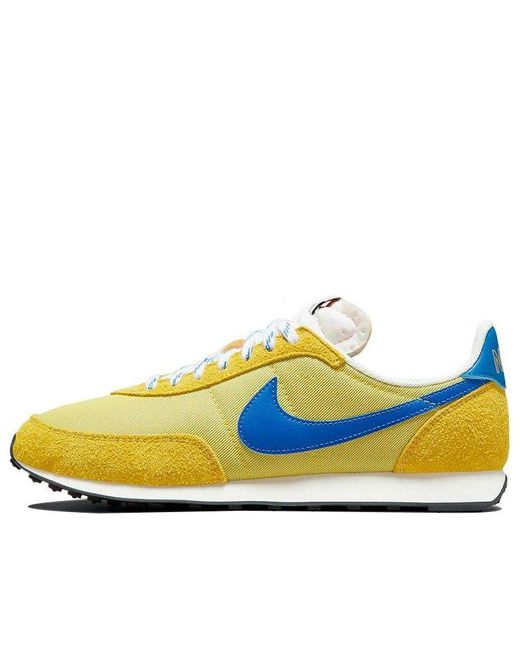 Nike Waffle Trainer 2 Low-top Running Shoes Yellow/blue for Men | Lyst