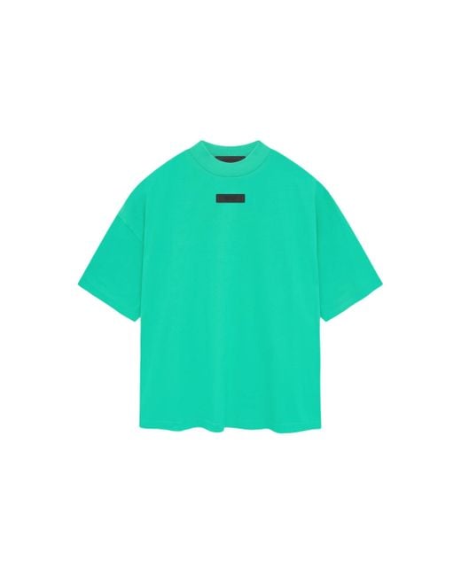 Fear Of God Green Ss24 Crewneck T-Shirt 'Mint Leaf' for men