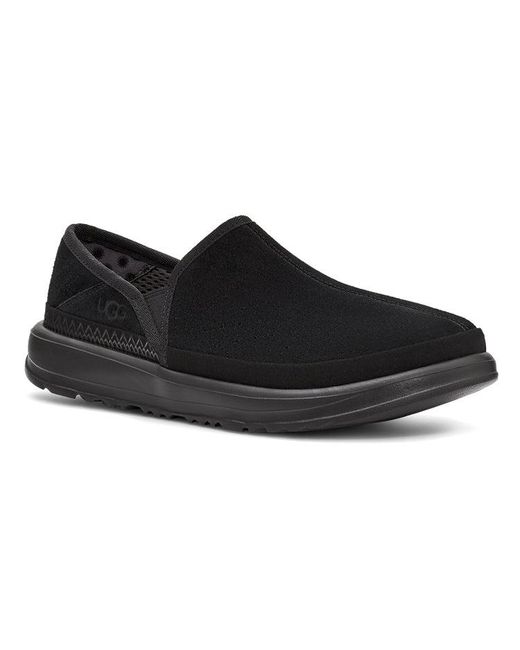 Ugg Black Kick It Slip-On Athleisure Casual Sports Shoe Fleece Lined for men