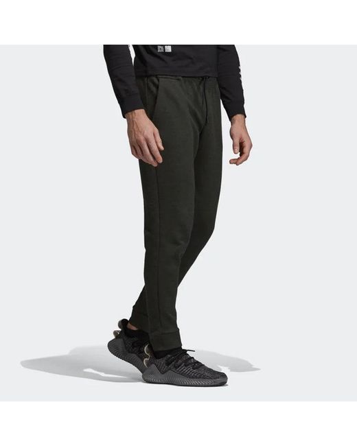 Adidas Black Sports Knit Bundle Feet Straight Long Pants for men