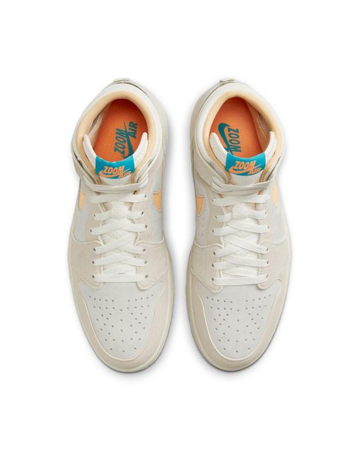 Nike White 1 Zoom Air Cmft 2 'Light Orewood Citrus Aquatone' for men