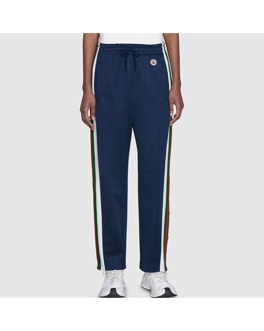 Gucci Blue (Wmns) Knitted Sweatpants With Logo