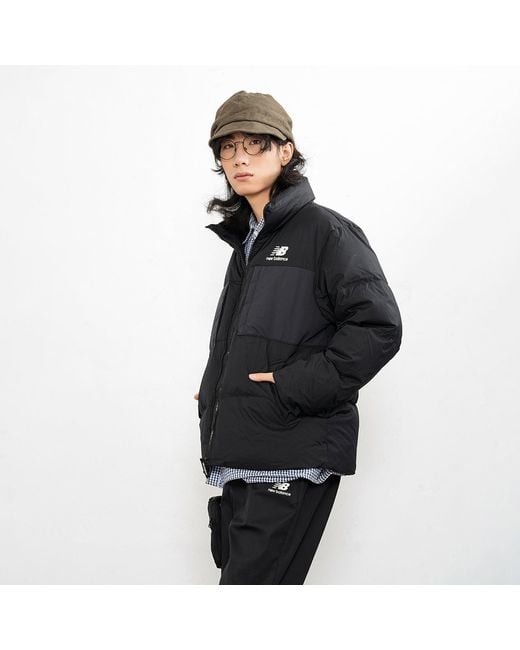 New Balance Black Short Down Jacket