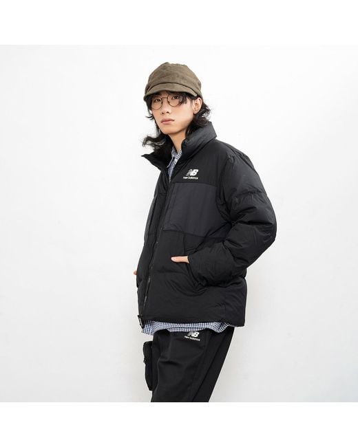 New Balance Black Short Down Jacket